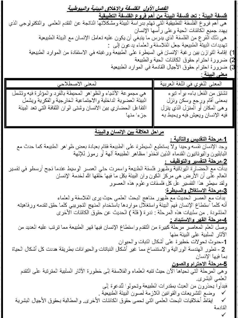 مراجعة فلسفو اولى ثانوي ترم ثاني